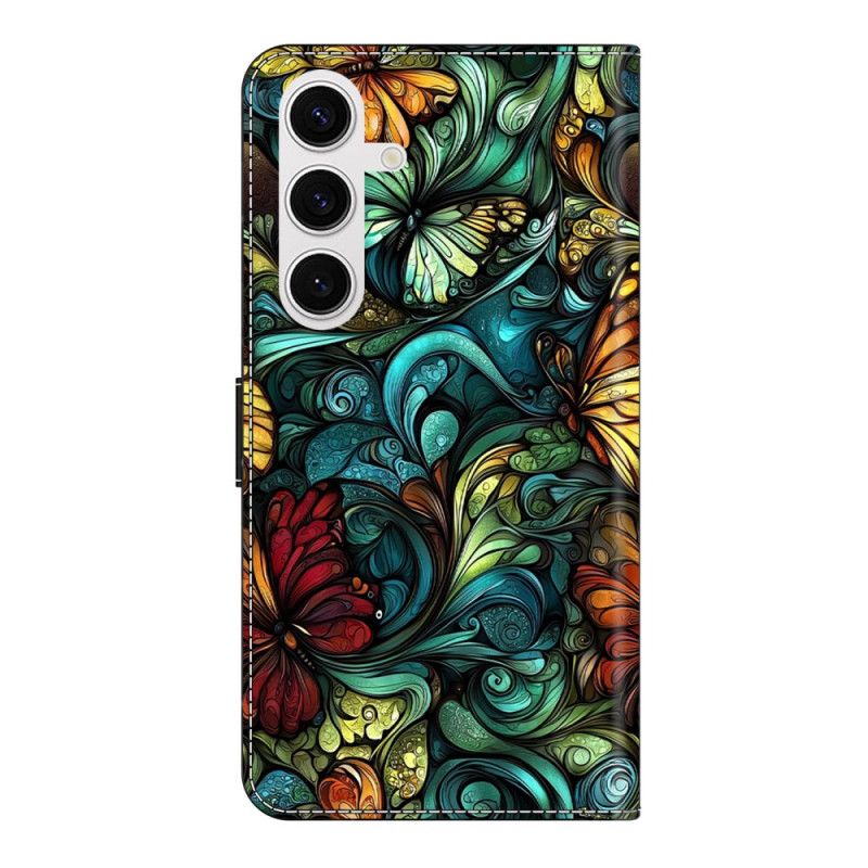 Læder Cover Samsung Galaxy S26 Plus Akvarelblomster Og Planter
