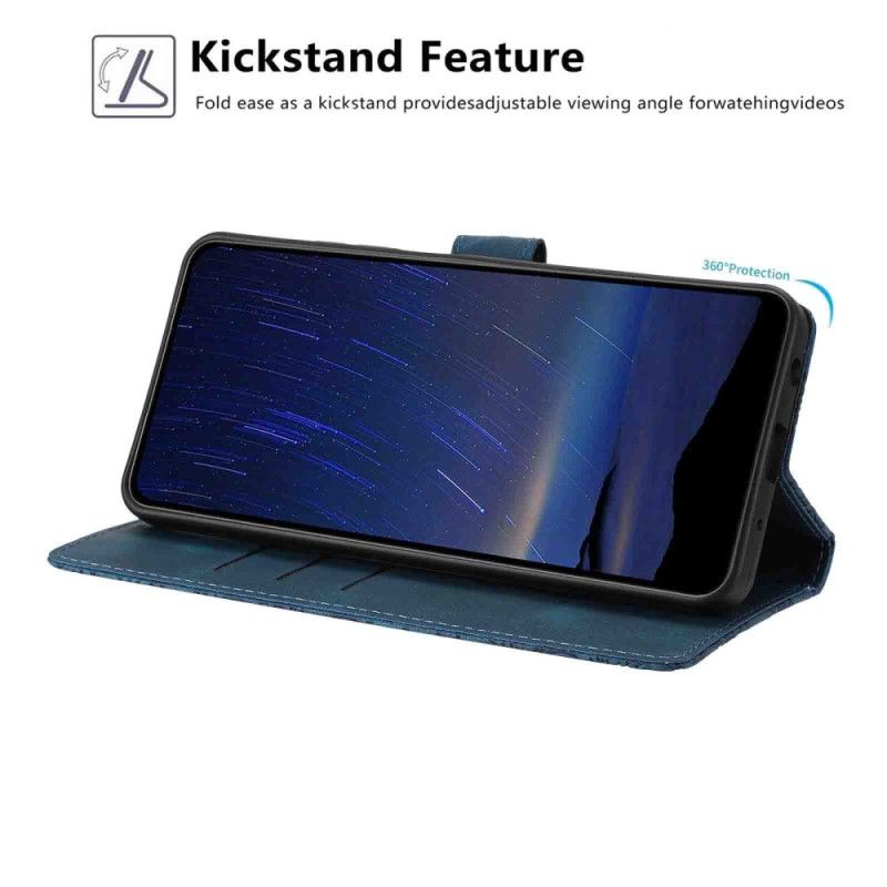 Læder Cover Samsung Galaxy S26 Plus Gravering Af Kirsebærblomster