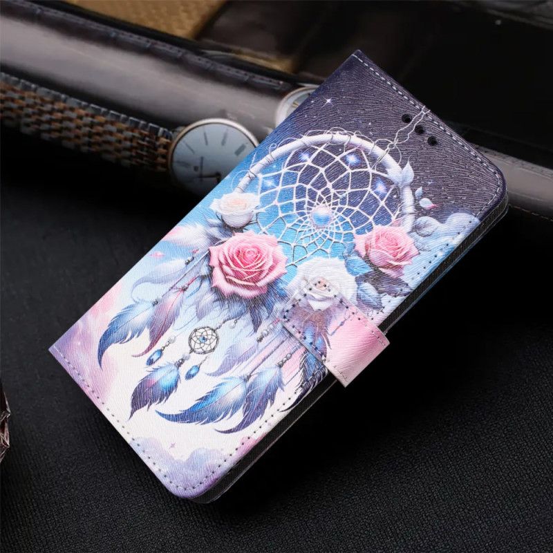 Læder Cover Samsung Galaxy S26 Plus Telefon Etui Blomsterdrømmefanger
