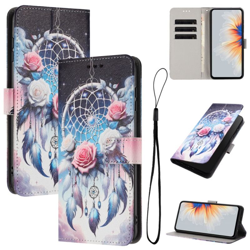 Læder Cover Samsung Galaxy S26 Plus Telefon Etui Blomsterdrømmefanger