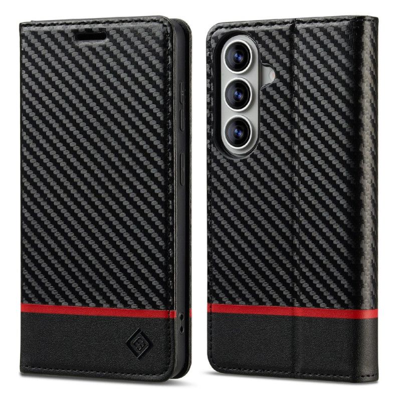 Læder Cover Samsung Galaxy S26 Plus Telefon Etui Kulfiber