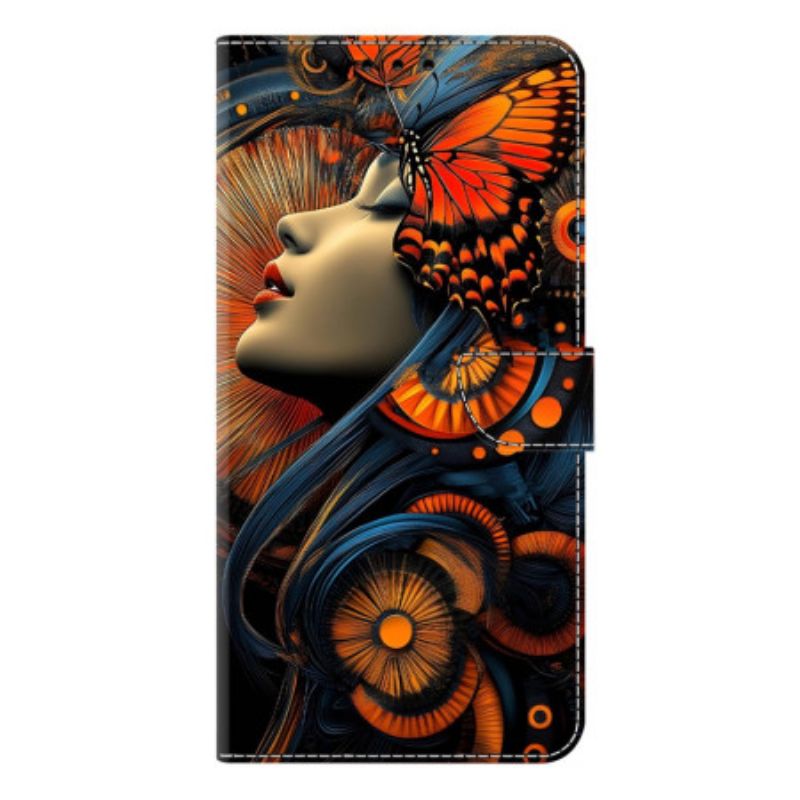 Læder Cover Samsung Galaxy S26 Plus Telefon Etui Kunstkvinde