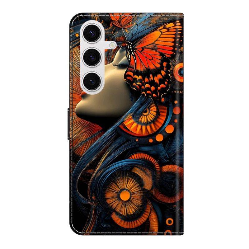 Læder Cover Samsung Galaxy S26 Plus Telefon Etui Kunstkvinde