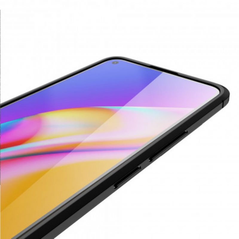 Cover Realme 8 / 8 Pro Telefon Etui Double Line Litchi-lædereffekt