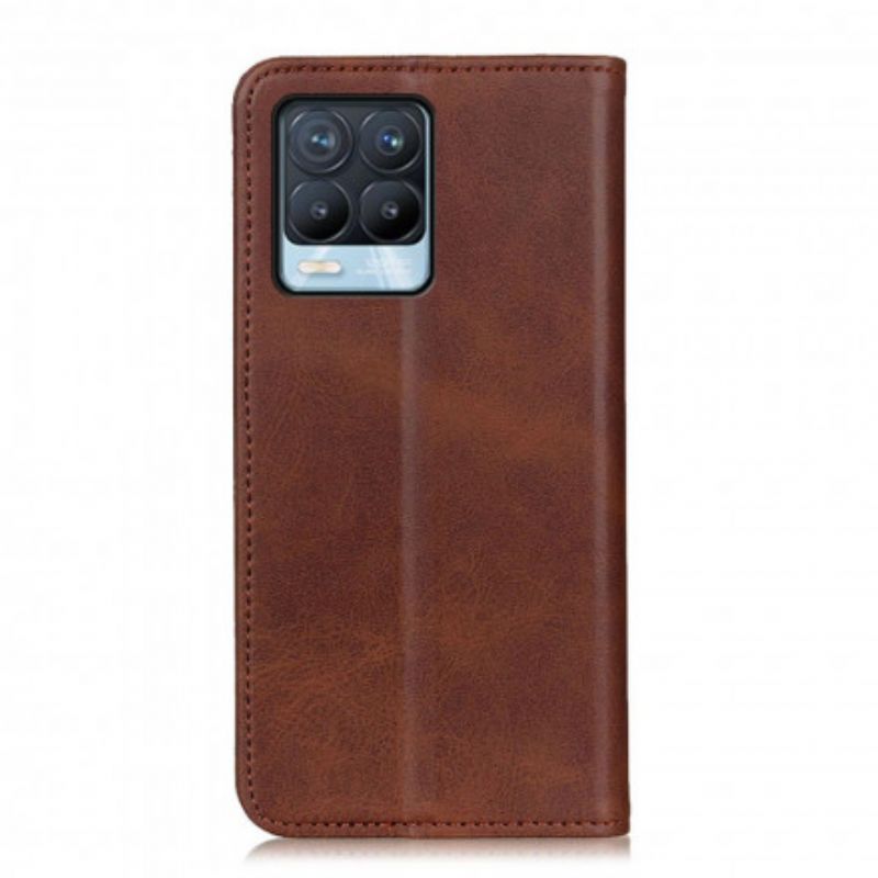 Læder Cover Realme 8 / 8 Pro Telefon Etui Split Læder Elegance