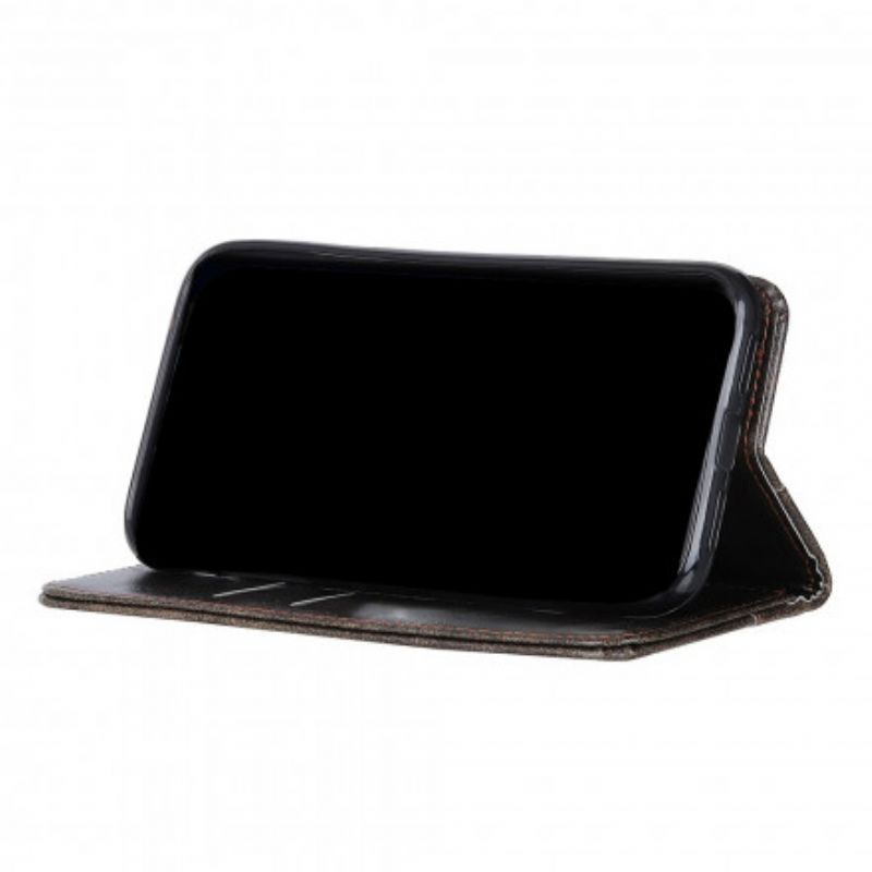 Læder Cover Realme 8 / 8 Pro Telefon Etui Vintage Lædernitter