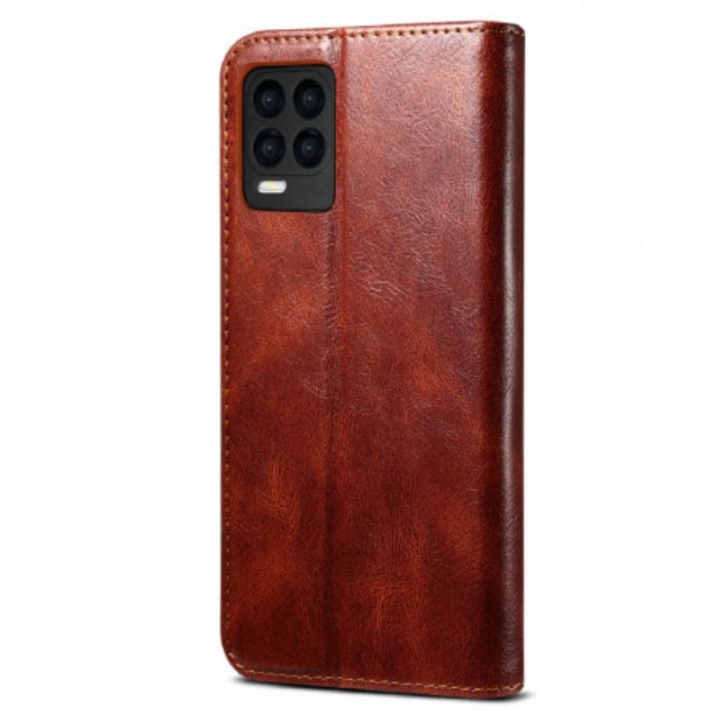Læder Cover Realme 8 / 8 Pro Telefon Etui Vokset Kunstlæder