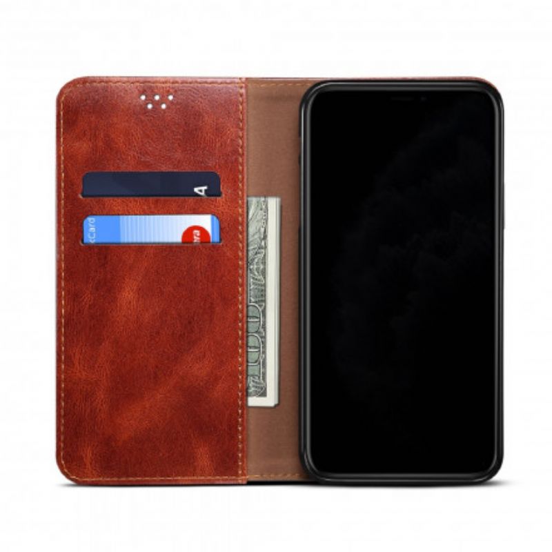 Læder Cover Realme 8 / 8 Pro Telefon Etui Vokset Kunstlæder