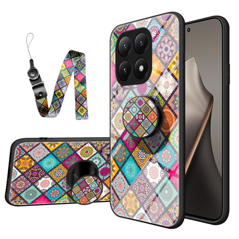 Cover Xiaomi 15t Holder Og Rem Patchwork Design