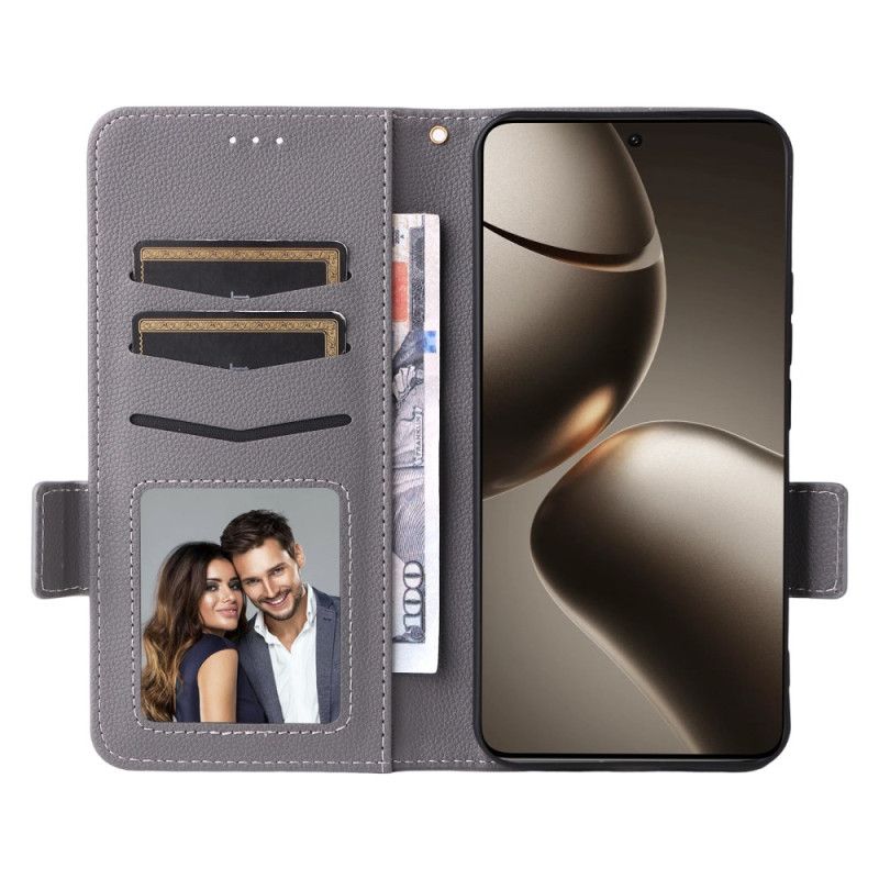 Flip Cover Til Xiaomi 15t Kunstlæder Med Rem