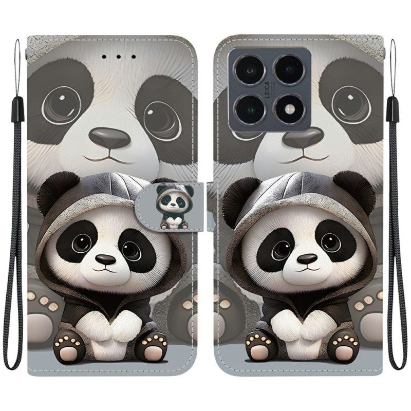 Flip Cover Til Xiaomi 15t Sød Panda