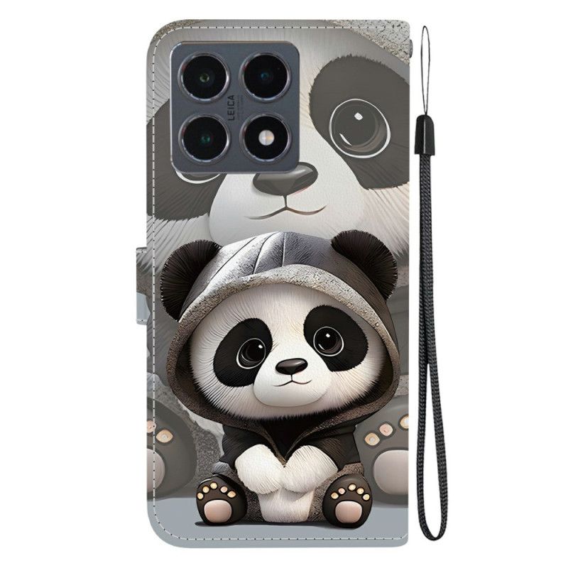 Flip Cover Til Xiaomi 15t Sød Panda