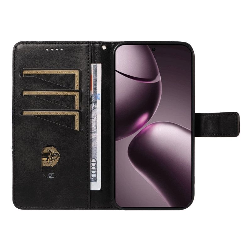 Flip Cover Til Xiaomi 15t Tofarvet Og Linjer