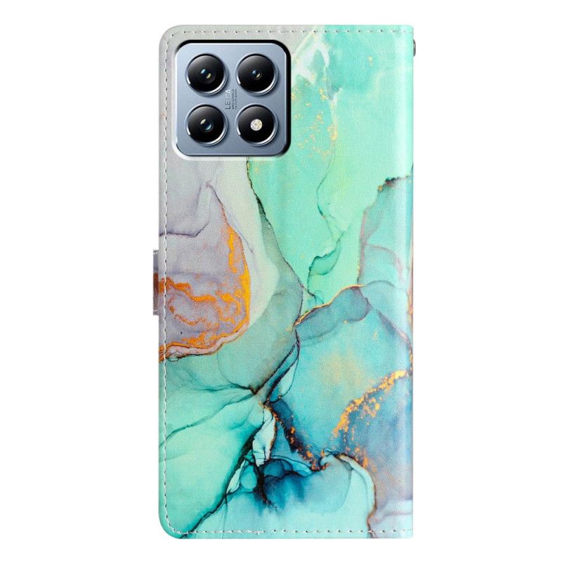 Flip Cover Xiaomi 15t Grøn Marmor