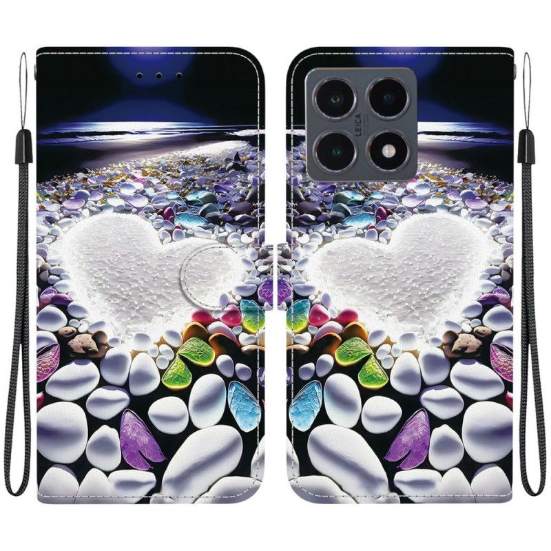 Flip Cover Xiaomi 15t Hvidt Hjerte