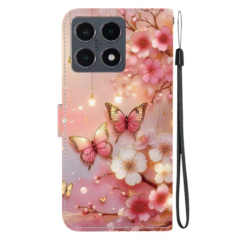 Flip Cover Xiaomi 15t Lanternesommerfugle
