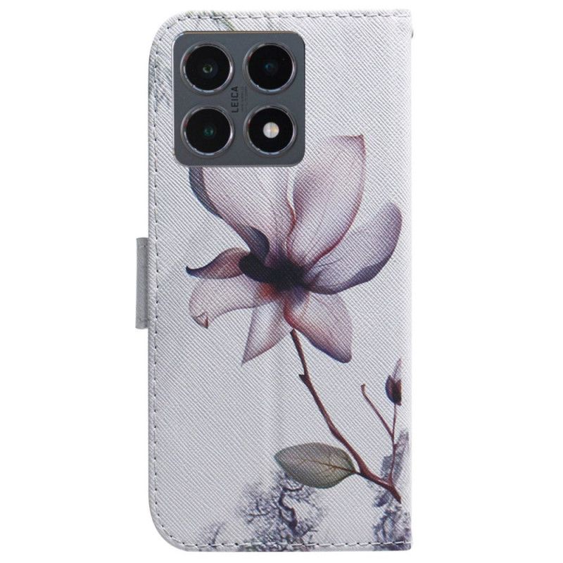 Flip Cover Xiaomi 15t Lyserød Blomst