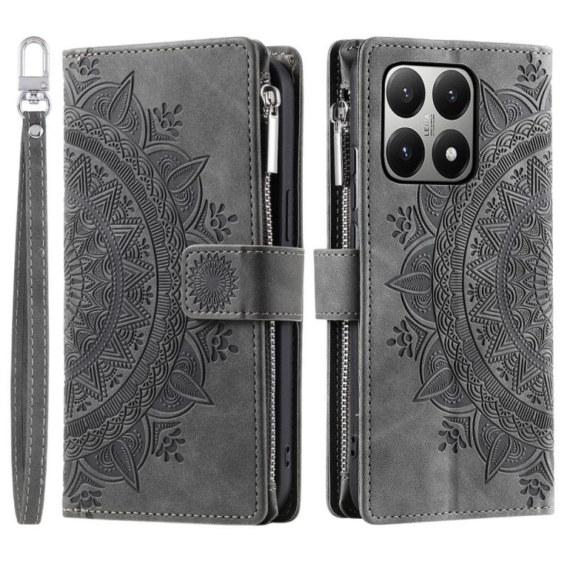 Flip Cover Xiaomi 15t Pung Med Mandala-ruskindseffekt