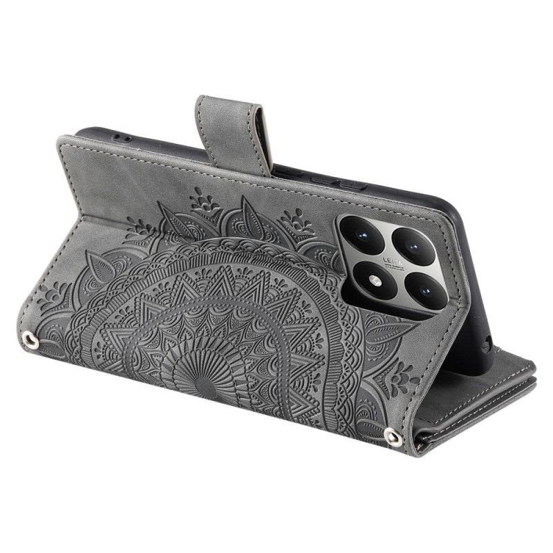 Flip Cover Xiaomi 15t Pung Med Mandala-ruskindseffekt