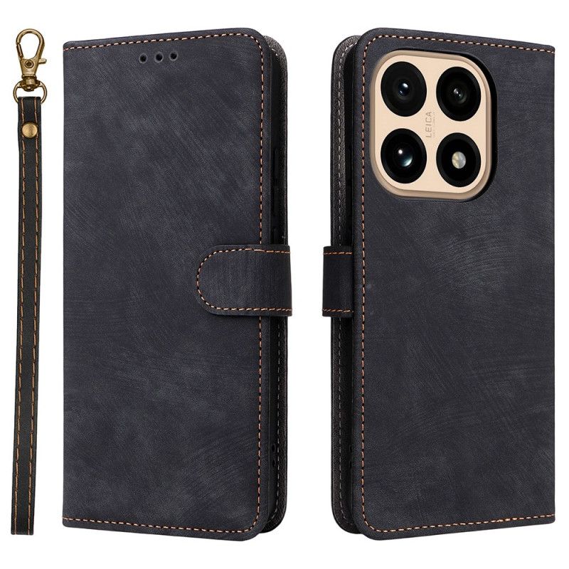 Flip Cover Xiaomi 15t Rfid-beskyttelse Ruskindseffekt