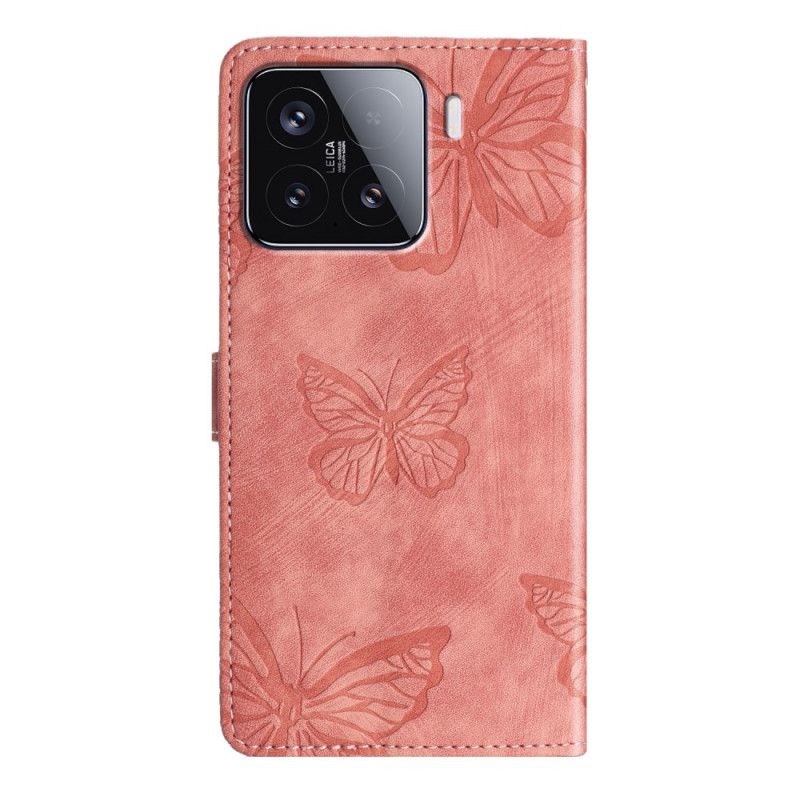 Flip Cover Xiaomi 15t Sommerfugleeffekt Ruskindseffekt