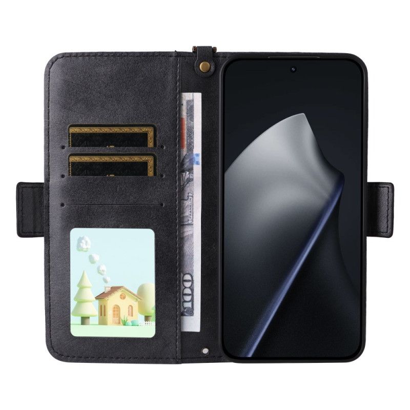 Flip Cover Xiaomi 15t Vintage Med Skulderrem