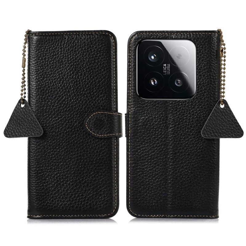 Læder Cover Xiaomi 15t Telefon Etui Ægte Læder Rfid-beskyttelse