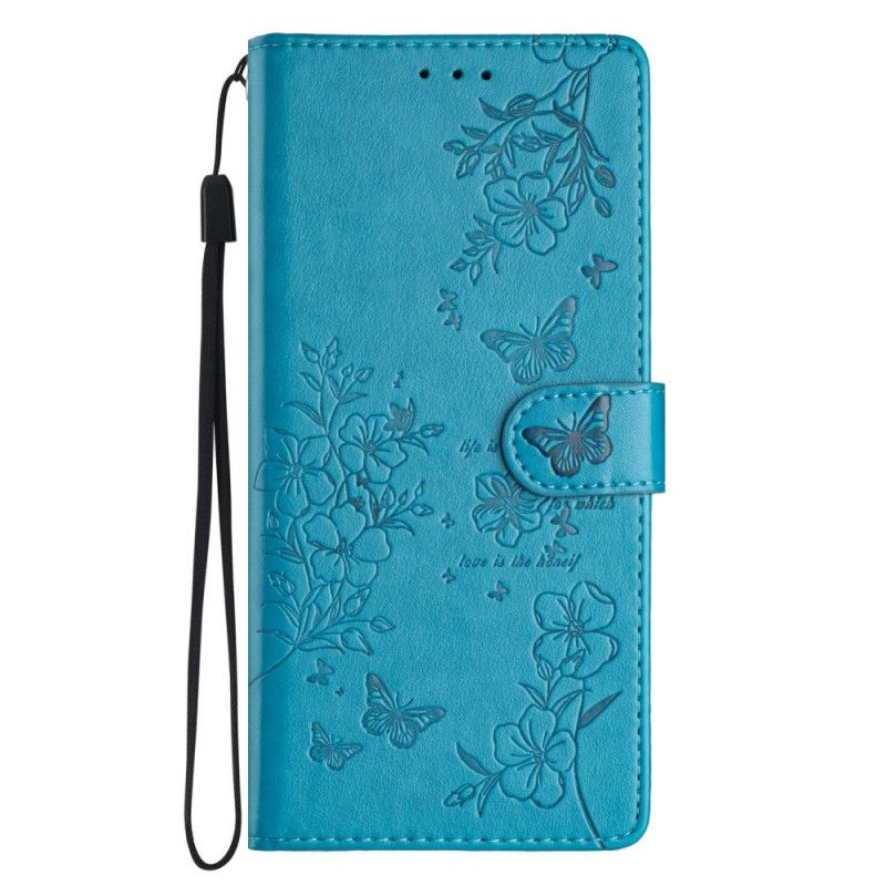 Læder Cover Xiaomi 15t Telefon Etui Blomster
