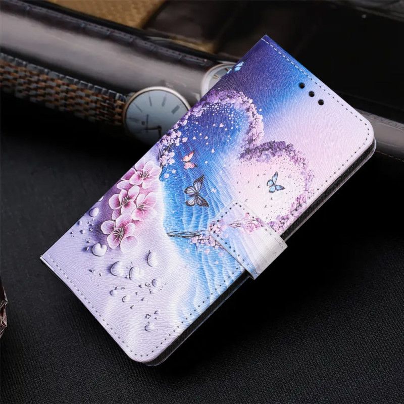 Læder Cover Xiaomi 15t Telefon Etui Hjerte