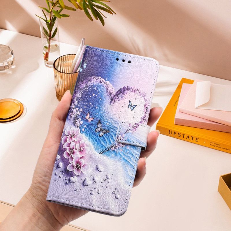 Læder Cover Xiaomi 15t Telefon Etui Hjerte