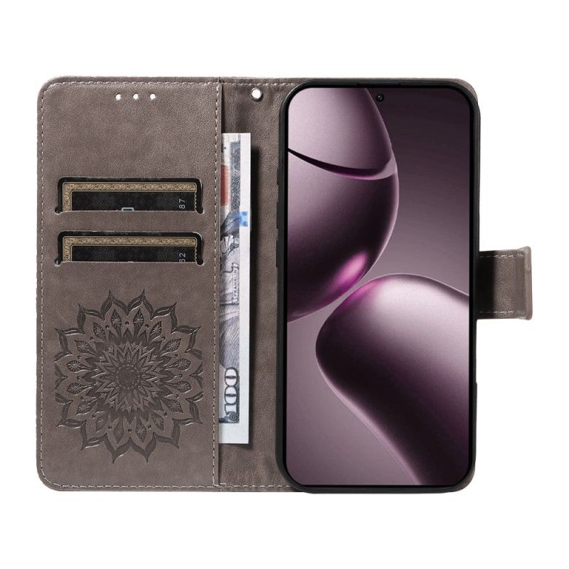 Læder Cover Xiaomi 15t Telefon Etui Mandala