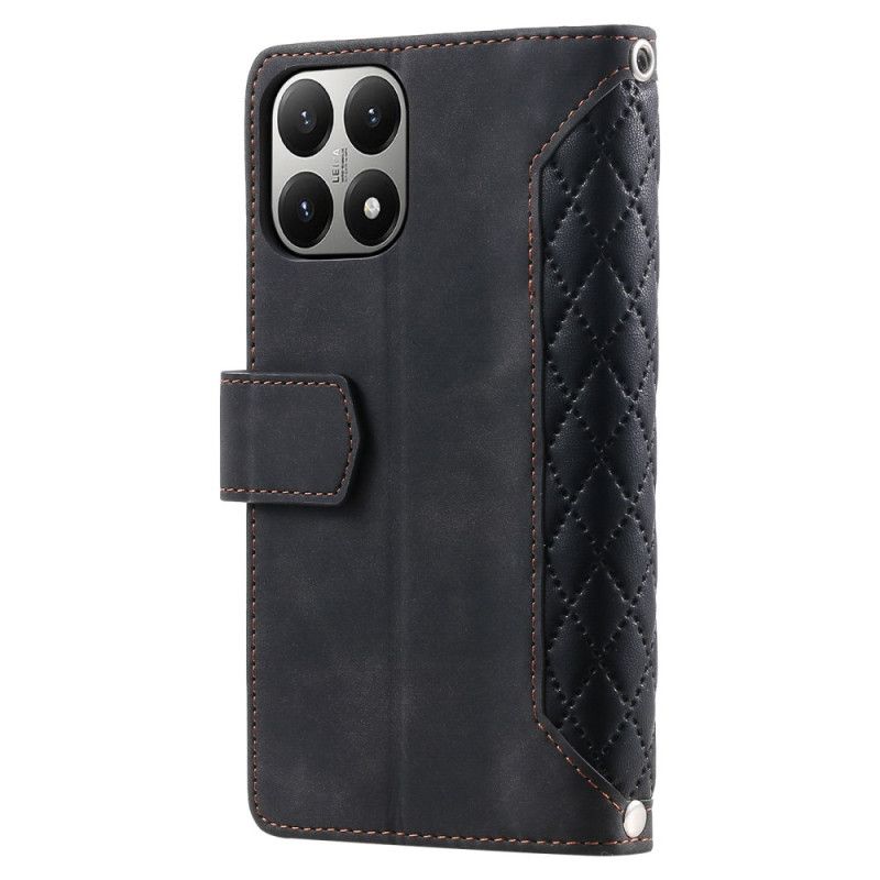 Læder Cover Xiaomi 15t Telefon Etui Quiltet Pung