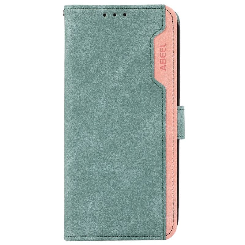Læder Cover Xiaomi 15t Telefon Etui Tofarvet Abeel