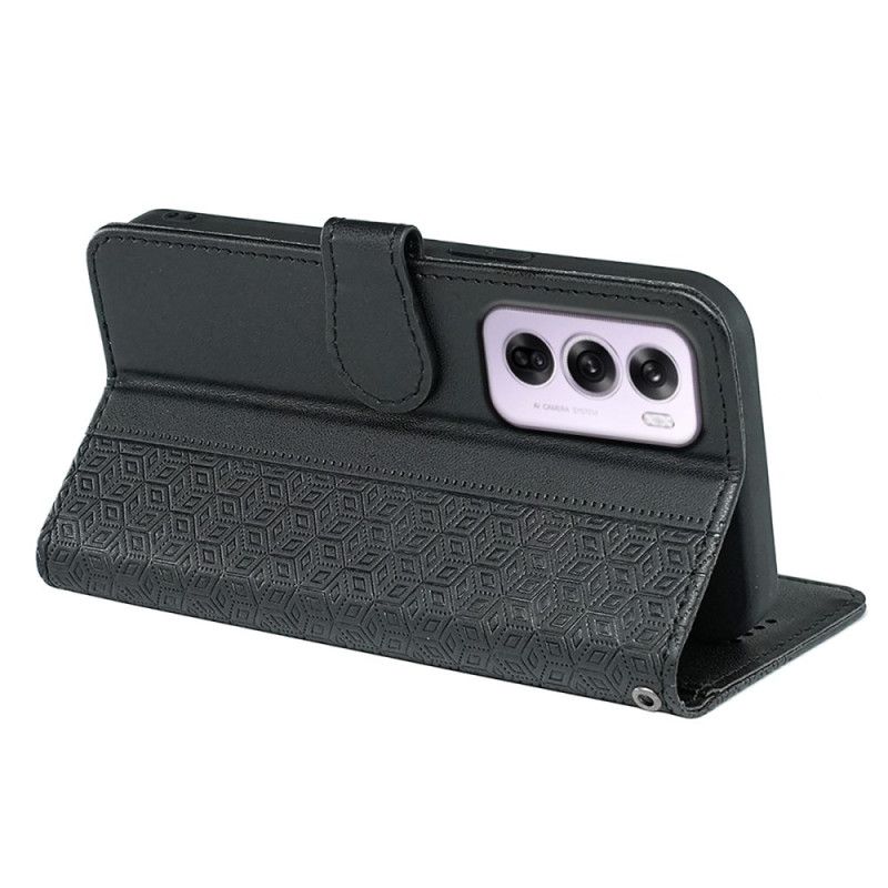 Flip Cover Til Oppo Reno 12 Pro 5g Lodret Frise Med Rem