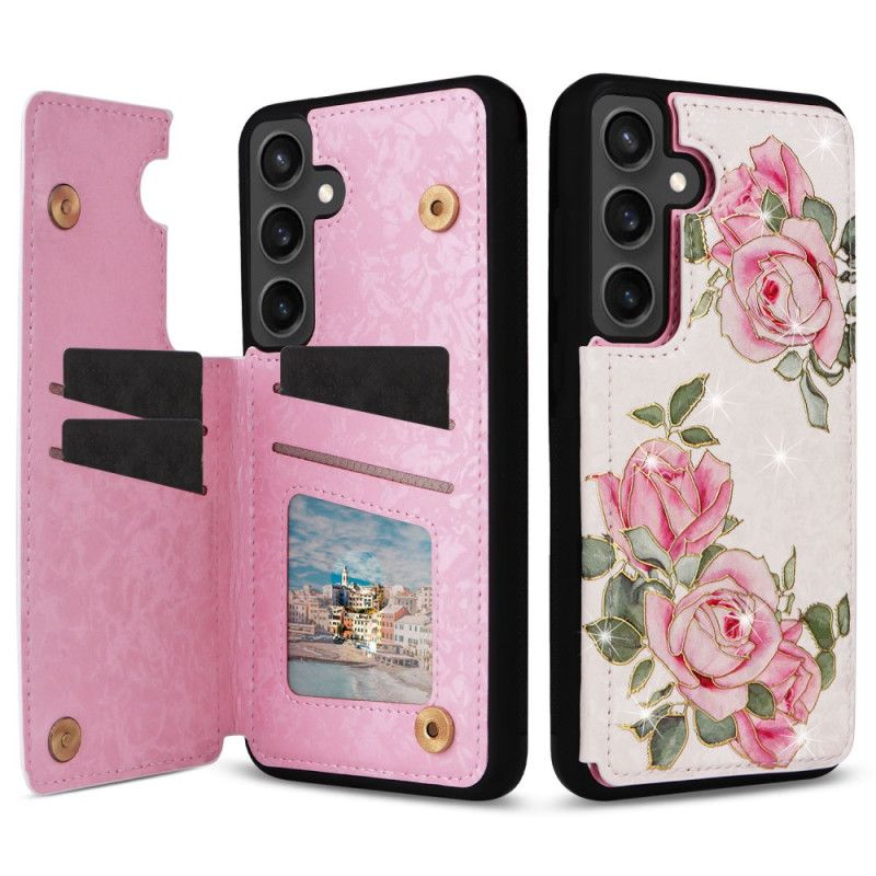 Cover Samsung Galaxy S25 Fe Blomsterkortholder