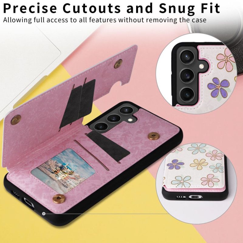 Cover Samsung Galaxy S25 Fe Blomsterkortholder