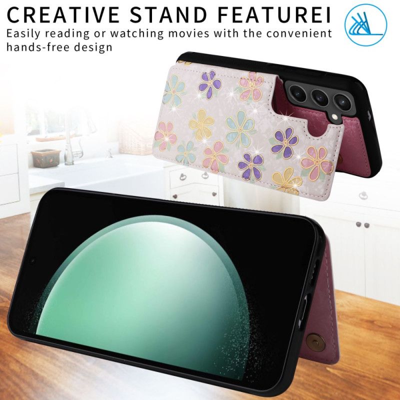 Cover Samsung Galaxy S25 Fe Blomsterkortholder