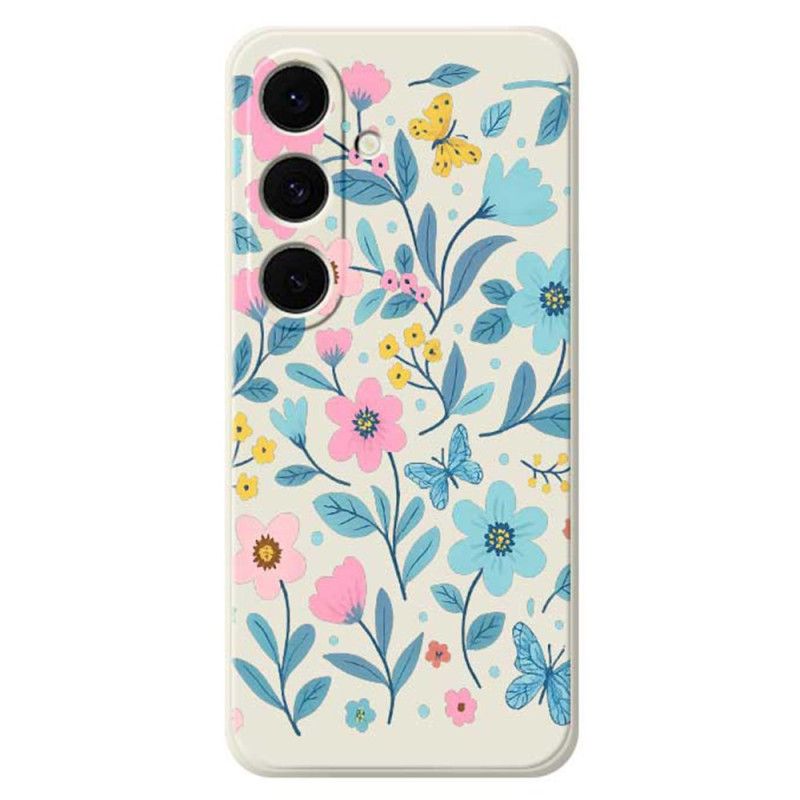 Cover Samsung Galaxy S25 Fe Blomstersilikone