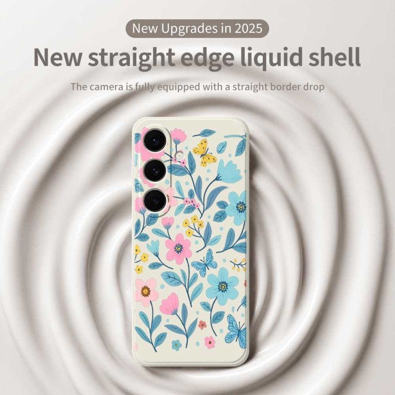 Cover Samsung Galaxy S25 Fe Blomstersilikone