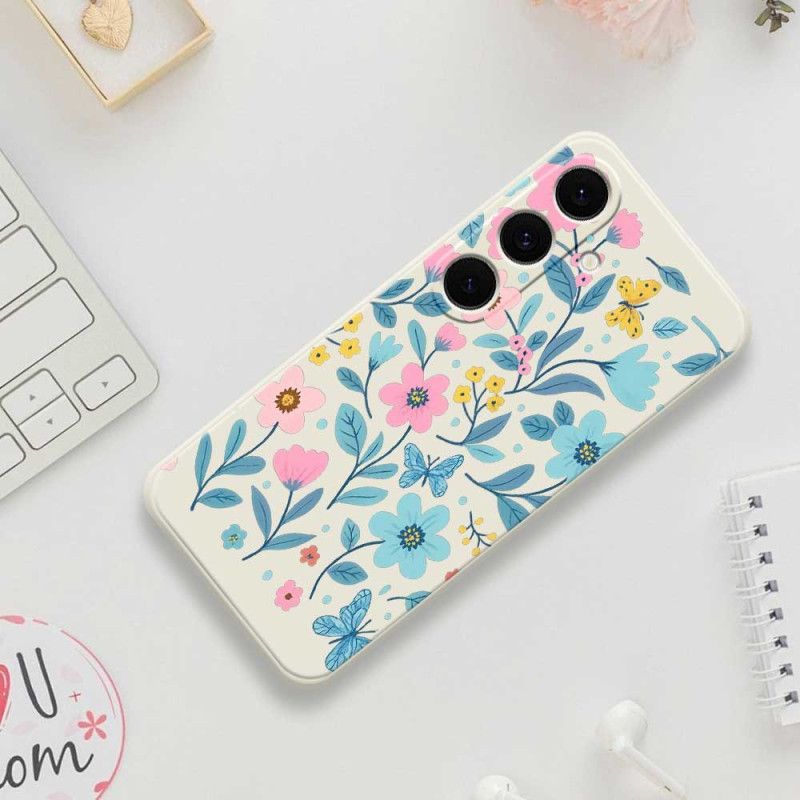 Cover Samsung Galaxy S25 Fe Blomstersilikone