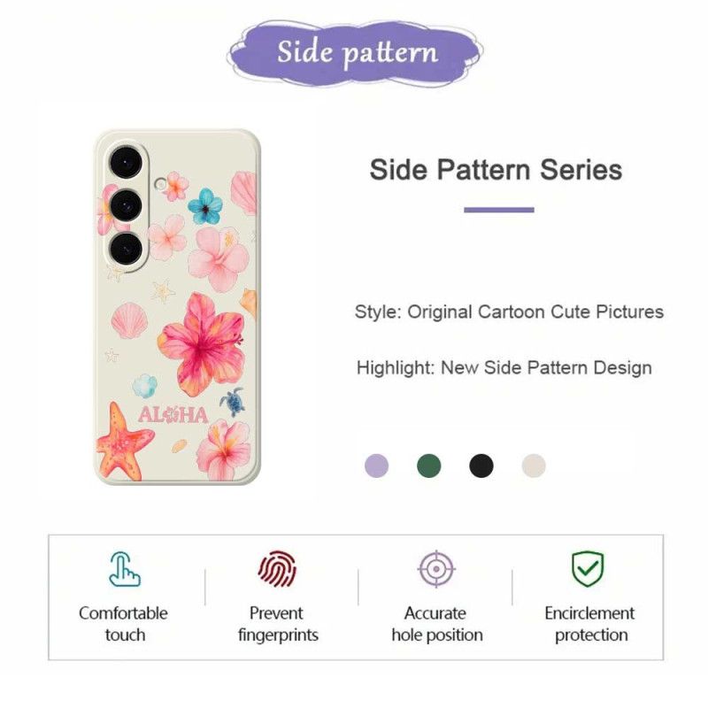 Cover Samsung Galaxy S25 Fe Blomstersilikone