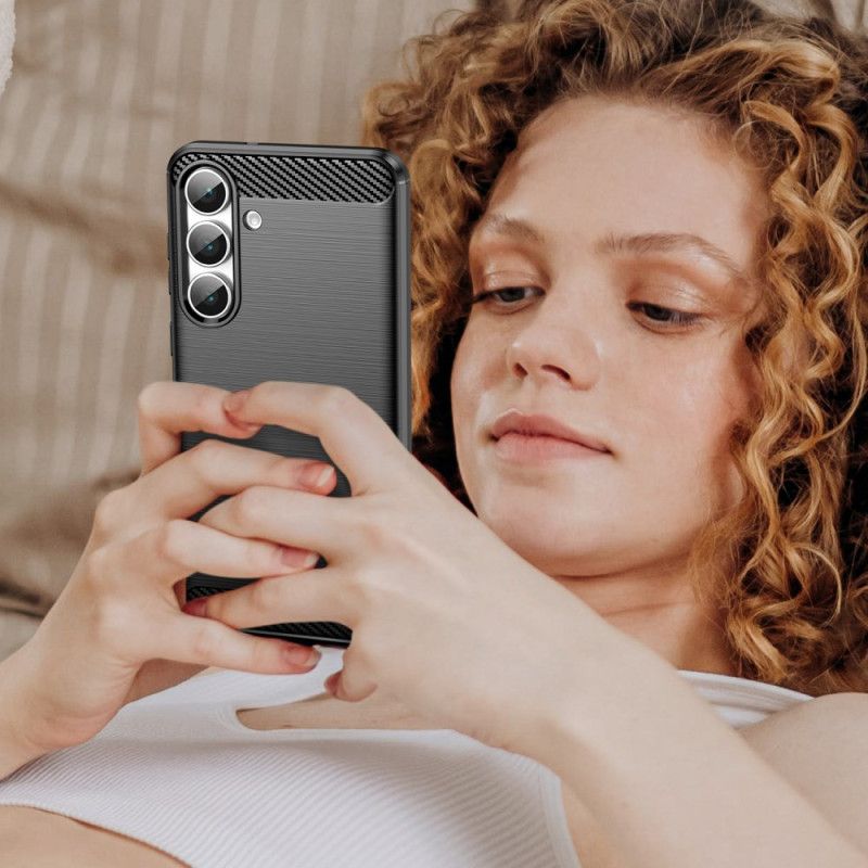 Cover Samsung Galaxy S25 Fe Børstet Kulfiber