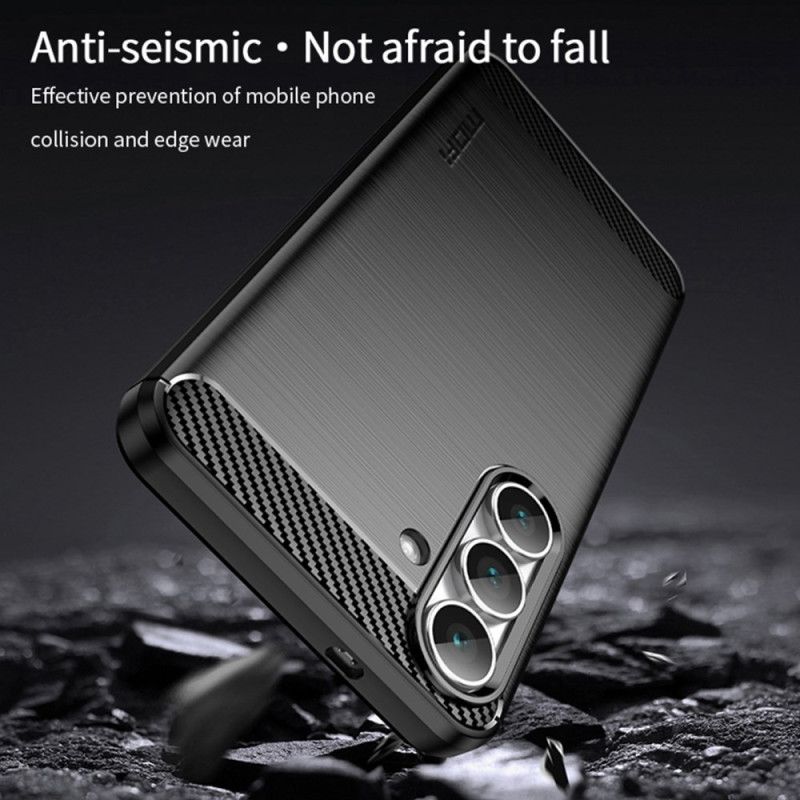 Cover Samsung Galaxy S25 Fe Børstet Kulfiber