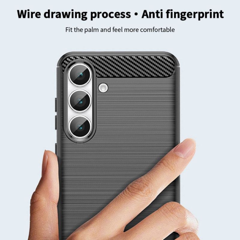Cover Samsung Galaxy S25 Fe Børstet Kulfiber