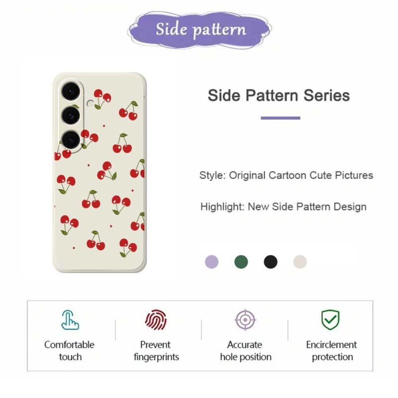 Cover Samsung Galaxy S25 Fe Kirsebærsilikone