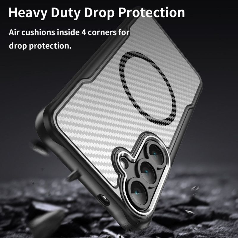 Cover Samsung Galaxy S25 Fe Magsafe-kompatibel Kulfibertekstur