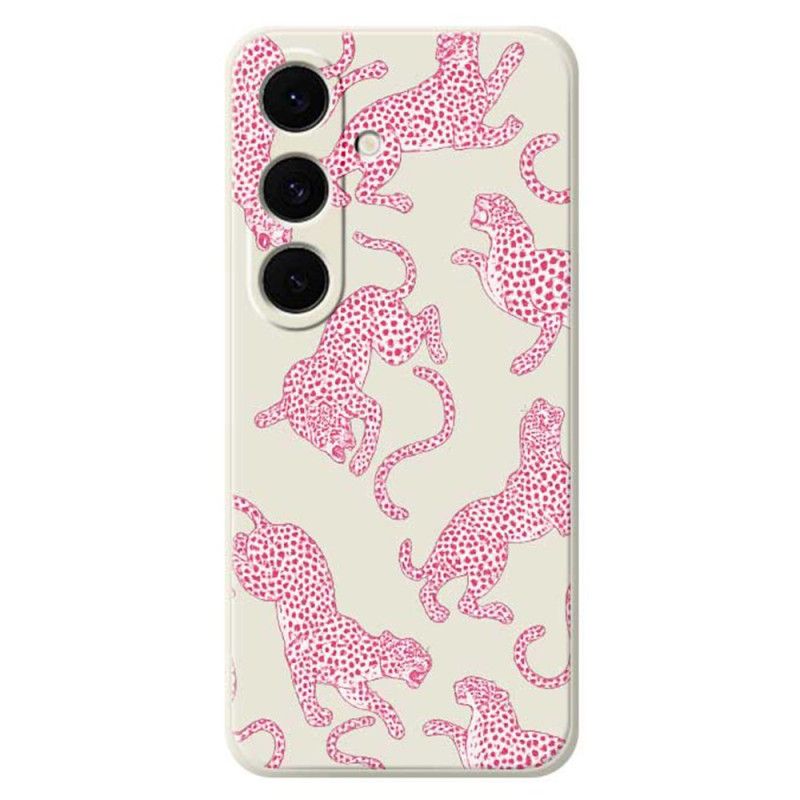 Cover Samsung Galaxy S25 Fe Pink Leopard Silikone