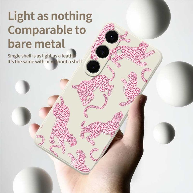 Cover Samsung Galaxy S25 Fe Pink Leopard Silikone