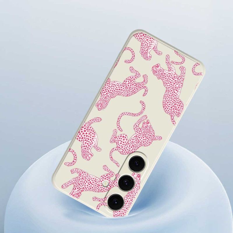 Cover Samsung Galaxy S25 Fe Pink Leopard Silikone