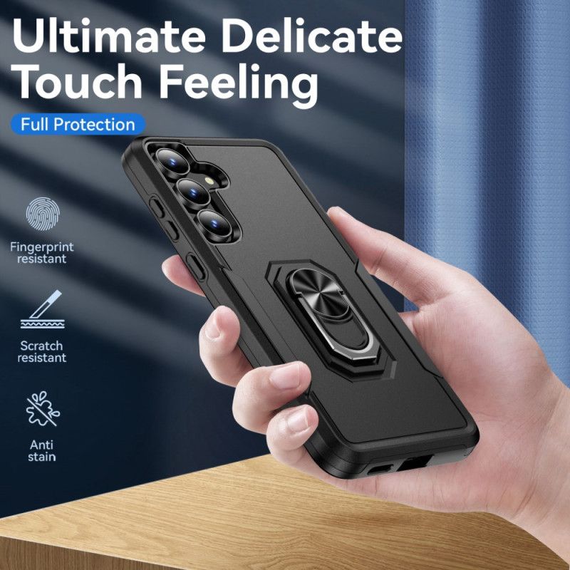 Cover Samsung Galaxy S25 Fe Ringholder Med Metaleffekt